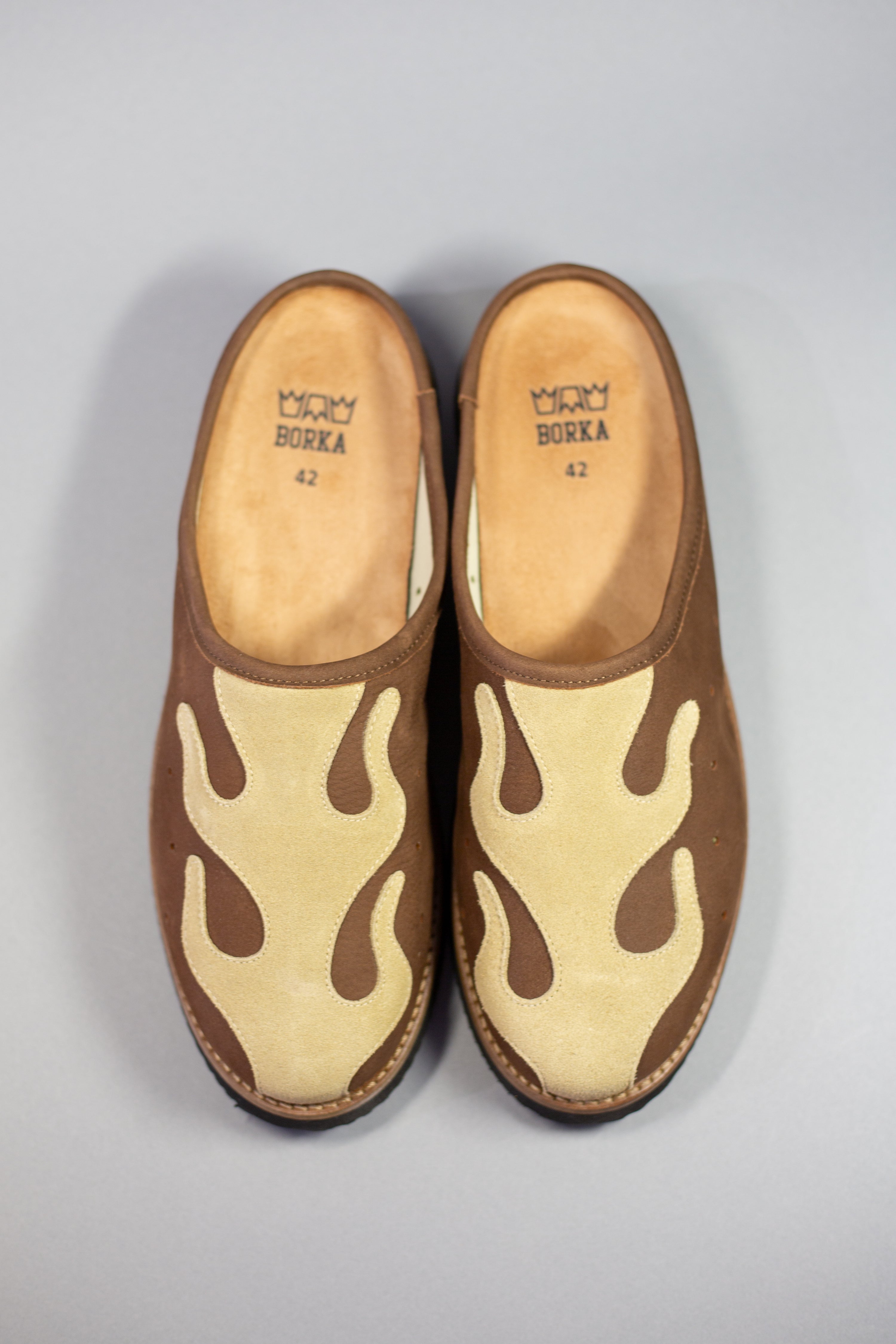 Mules brown/sand