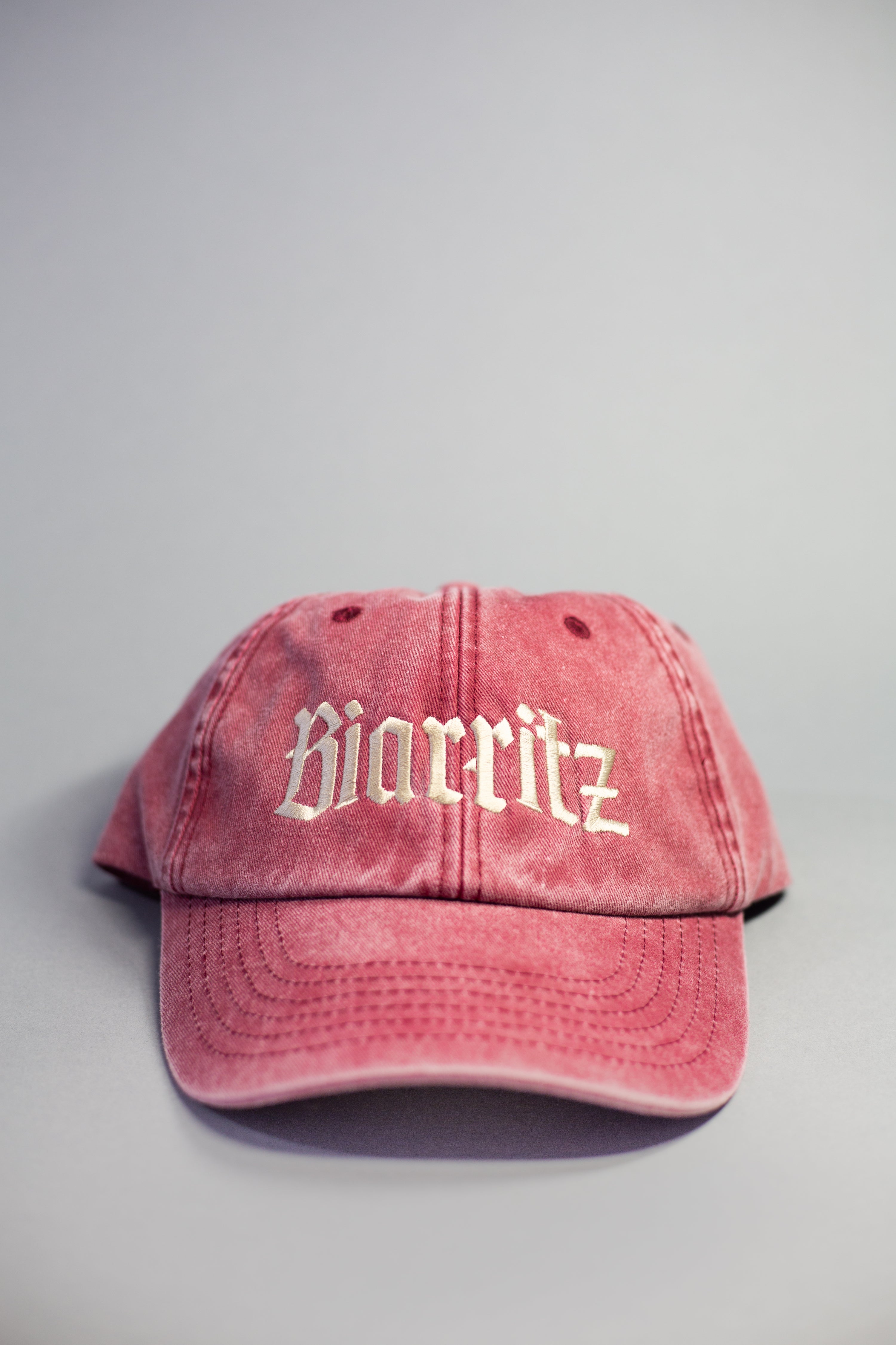 Biarritz Cap stone wash burgundy
