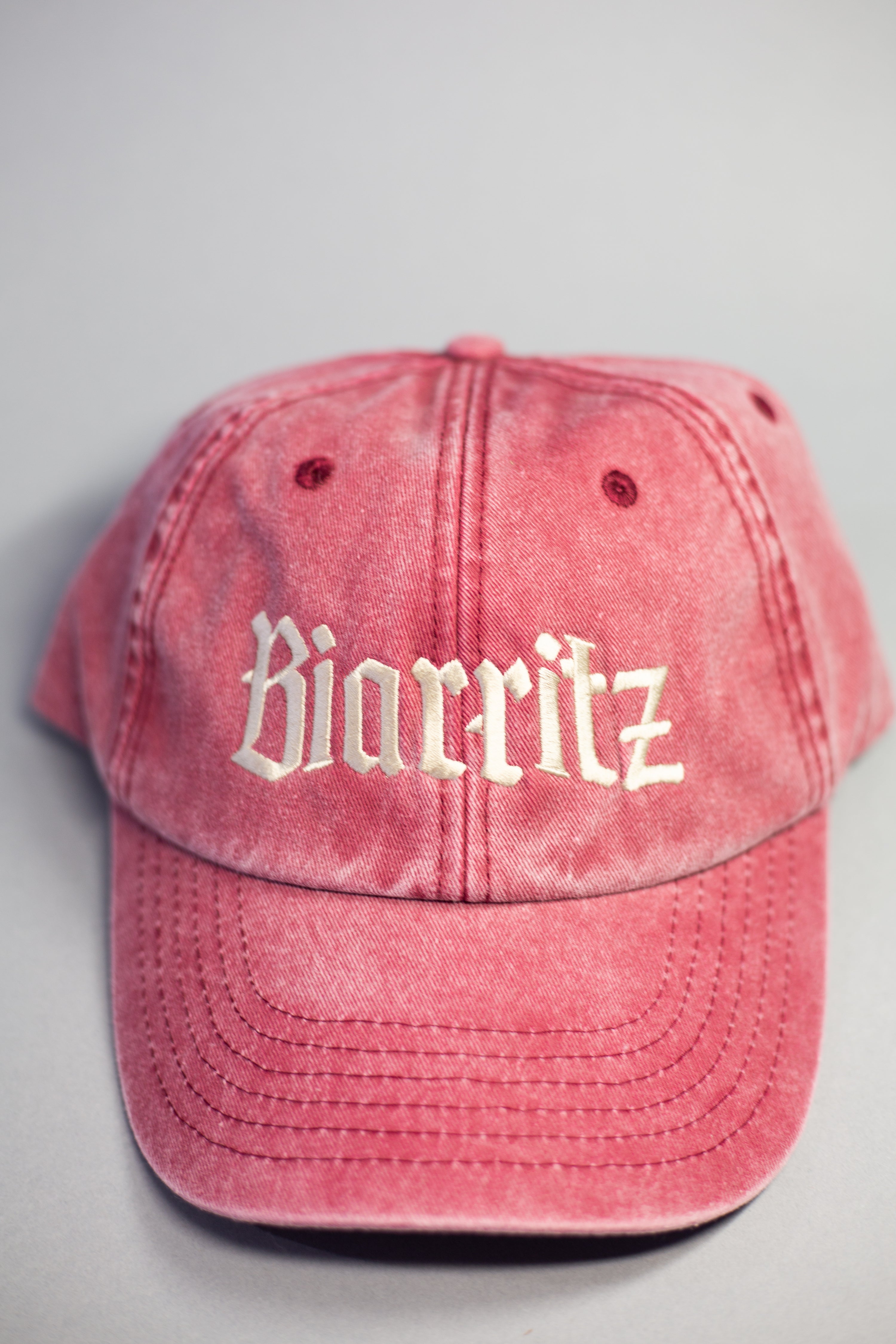 Biarritz Cap stone wash burgundy