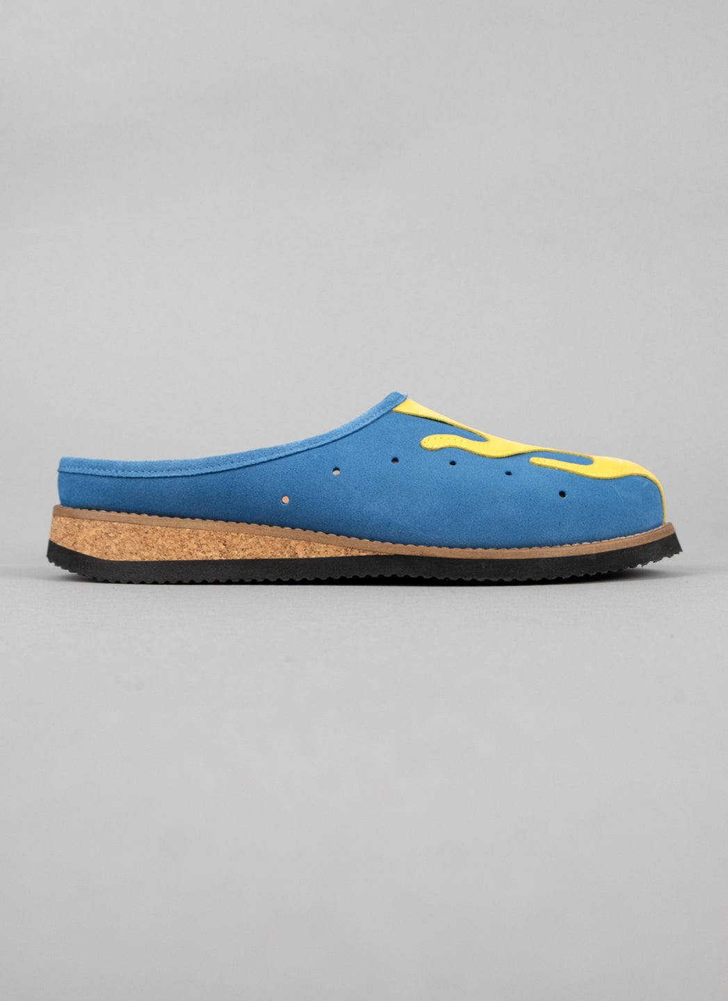 Mules blue/yellow